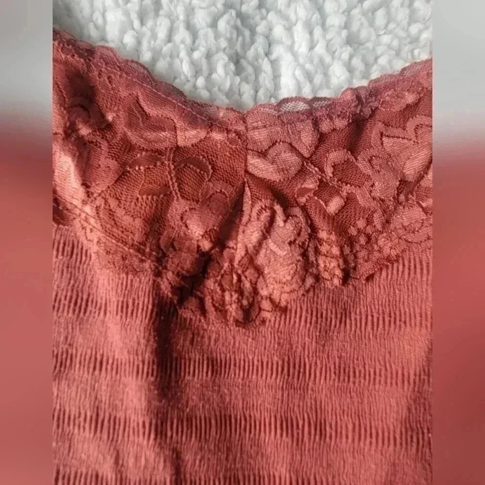 Maurices soft and stretchy burnt orange tank top, size small - Picture 2 of 5